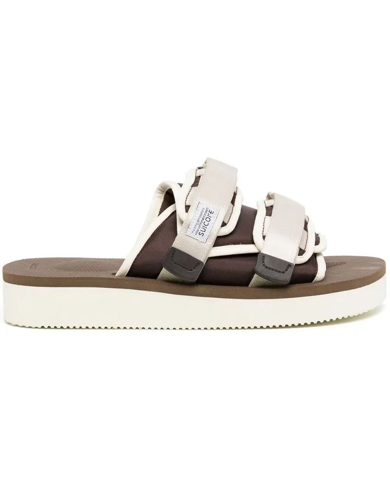 SUICOKE MOTO-PO Sandalen mit Klettverschluss - Braun Braun