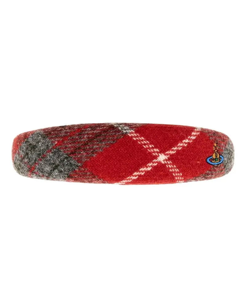 Vivienne Westwood tartan-pattern headband - Rot Rot