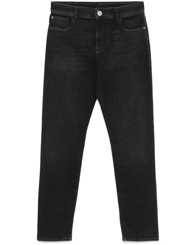 Emporio Armani J36 Straight-Leg-Jeans - Schwarz Schwarz