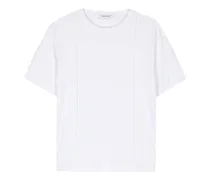 Rundhals-T-Shirt in Knitteroptik