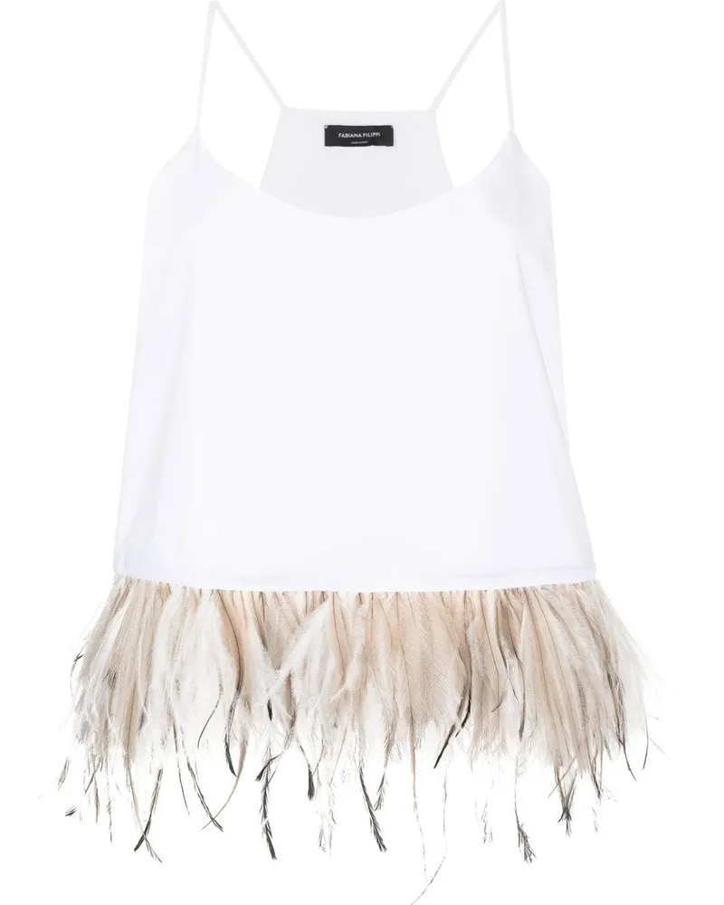Fabiana Filippi Ärmelloses Top - Weiß Weiß
