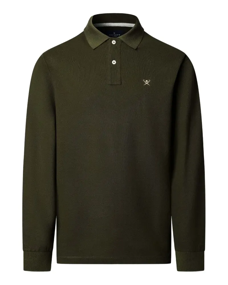 Hackett Poloshirt mit Logo-Stickerei - Grün Grün