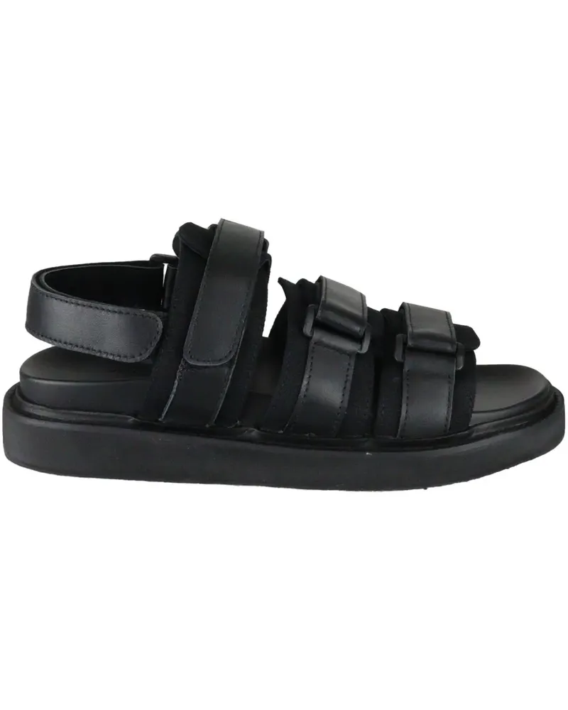 Yohji Yamamoto Sandalen mit mehreren Riemen - Schwarz Schwarz