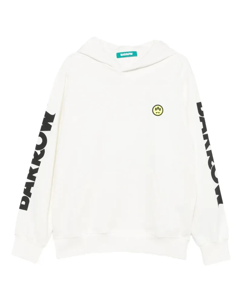 BARROW Hoodie mit Logo-Print - Weiß Weiß