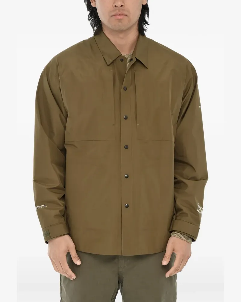 Woolrich Gore-Tex logo-print jacket - Braun Braun