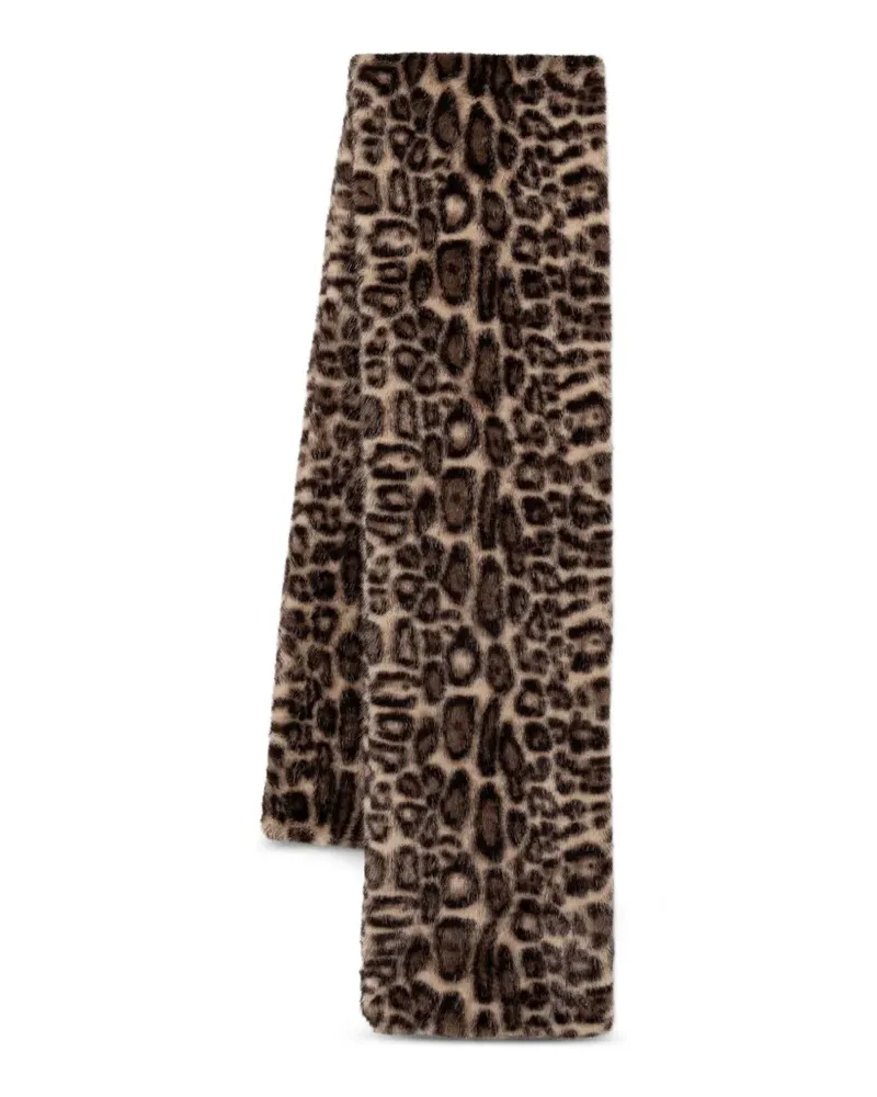 Joseph Ribkoff Schal mit Leopardenprint - Braun Braun
