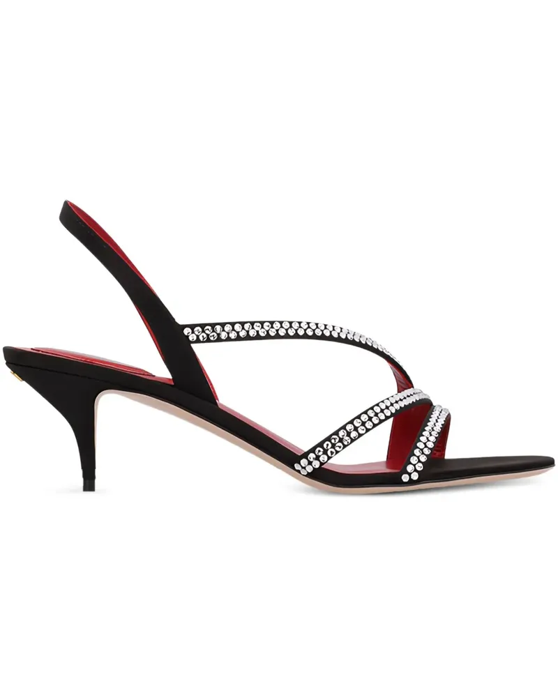Valentino Garavani Sandalen mit Kristallen 55mm - Schwarz Schwarz