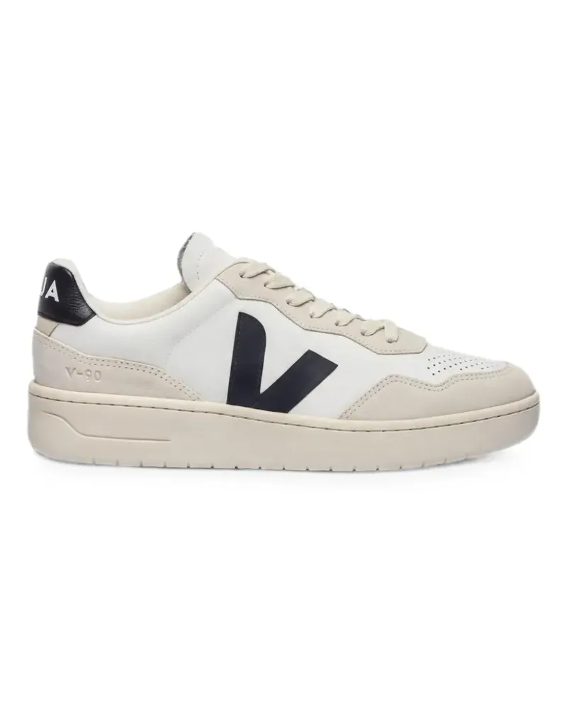 VEJA V-90 logo-patch sneakers - Weiß Weiß