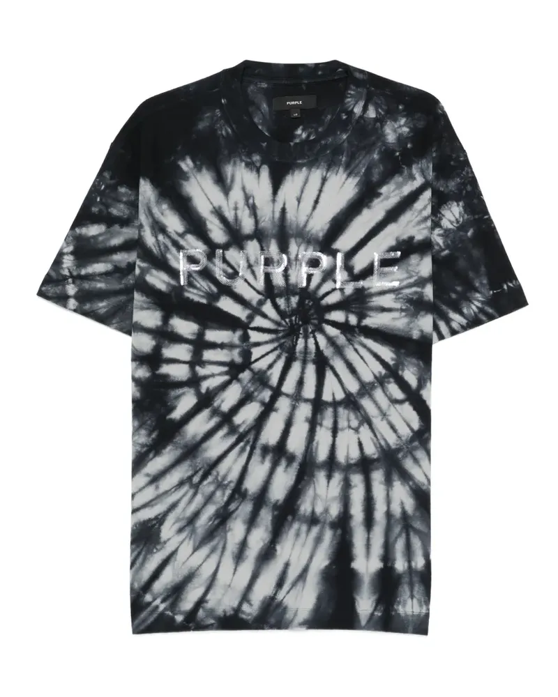 PURPLE BRAND T-Shirt mit Batikmuster - Blau Blau
