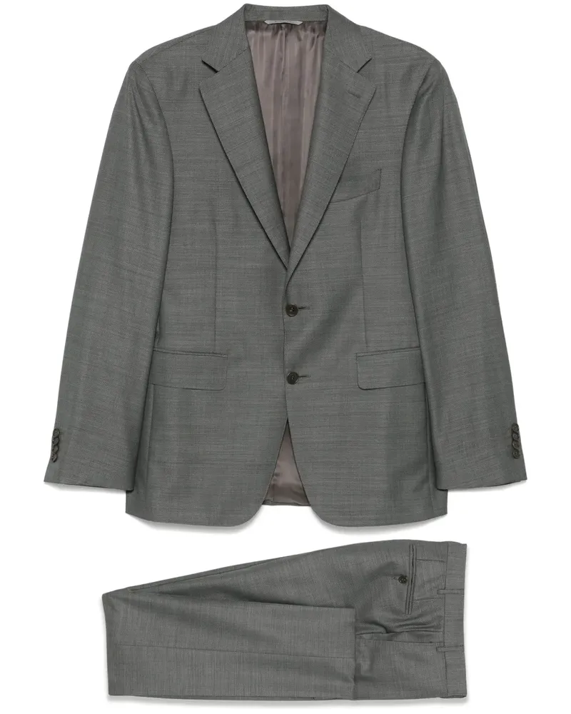 Canali Einreihiger Anzug - Grau Grau