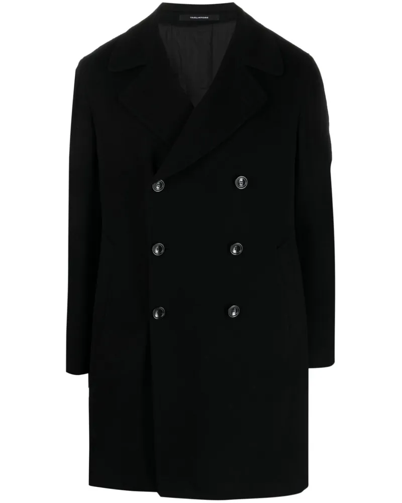 Tagliatore Cabanjacke mit fallendem Revers - Schwarz Schwarz