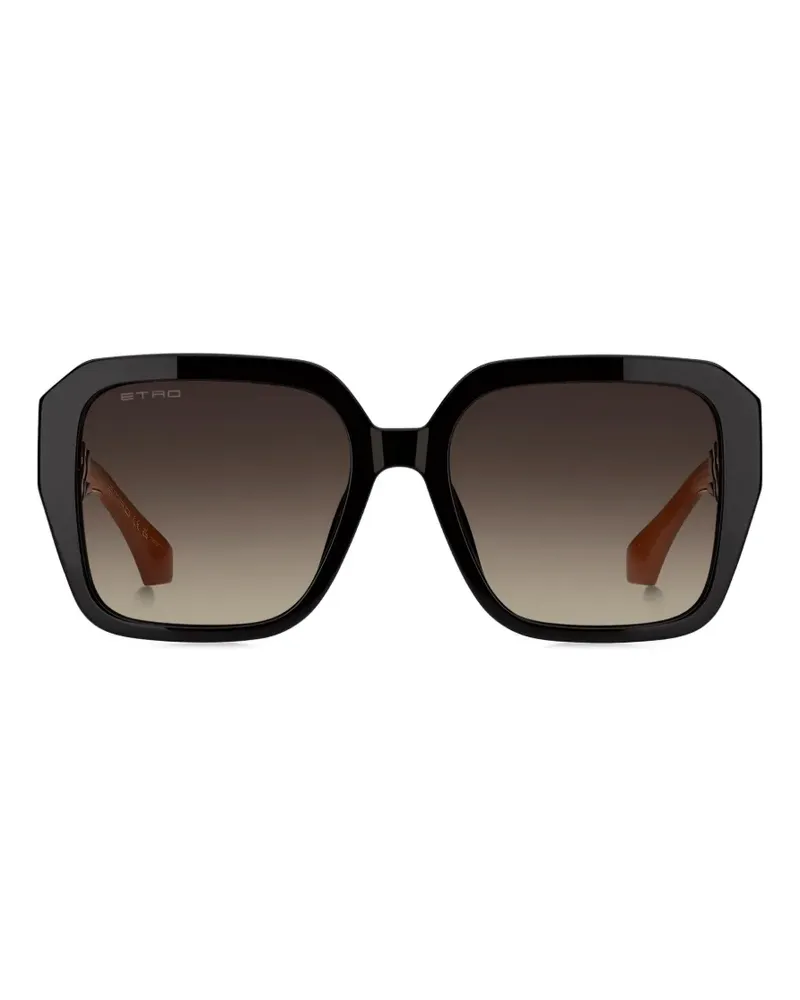 Etro Color Stripes Sonnenbrille - Schwarz Schwarz