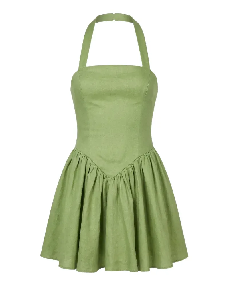NICHOLAS Amalie Neckholder-Kleid - Grün Grün