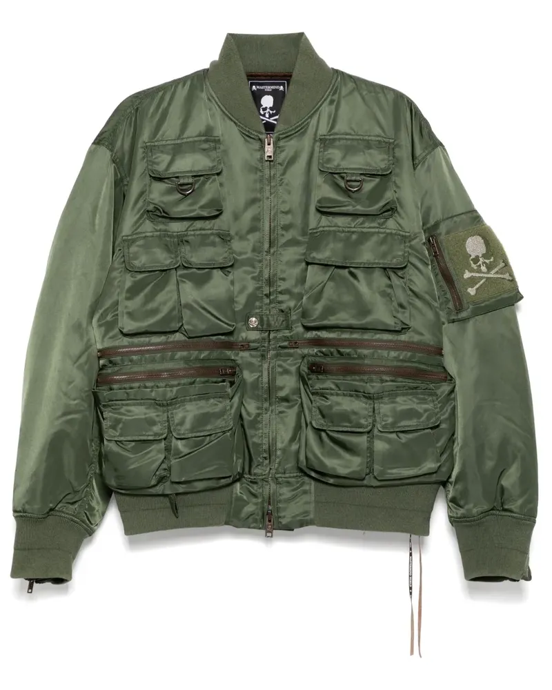 Mastermind World Bomberjacke mit Taschen - Grün Grün