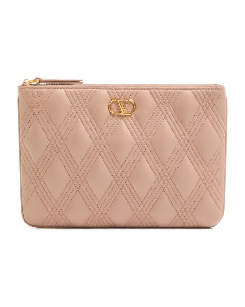 Valentino Garavani Quiltie 67 Clutch - Rosa Rosa