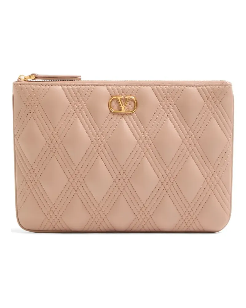 Valentino Garavani Quiltie 67 Clutch - Rosa Rosa