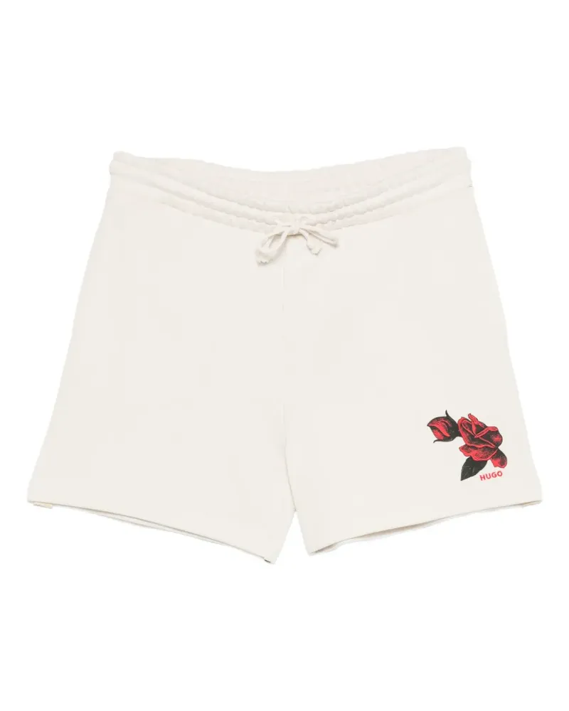 HUGO BOSS floral print shorts - Nude Nude