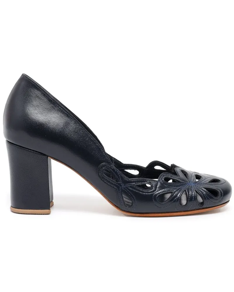 Sarah Chofakian Belle Époque Pumps 55mm - Blau Blau