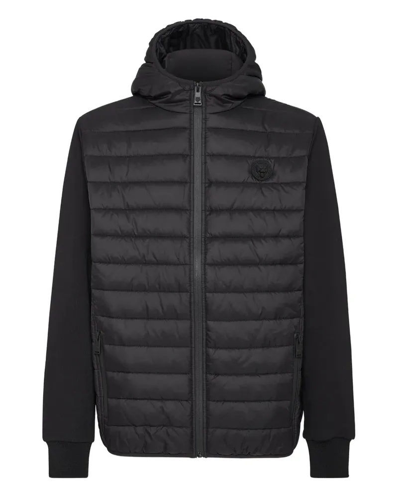 Philipp Plein Gefütterte Kapuzenjacke - Schwarz Schwarz