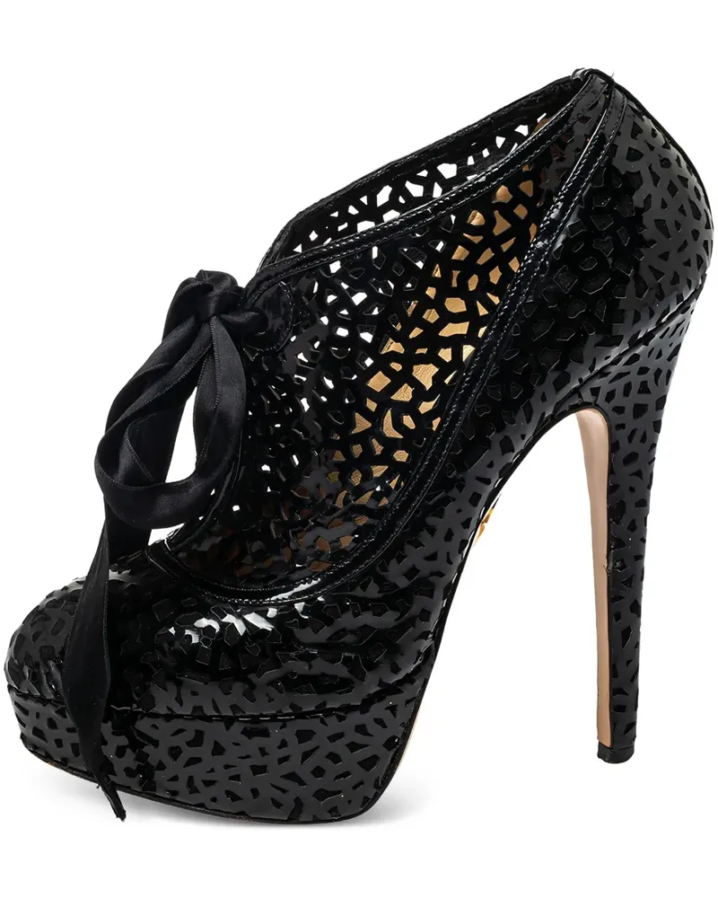 Charlotte Olympia Pre-owned Pumps mit Plateau 135mm - Schwarz Schwarz