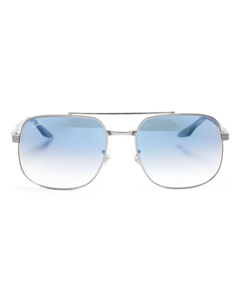 Ray Ban Sonnenbrille mit Oversized-Gestell - Silber Silber