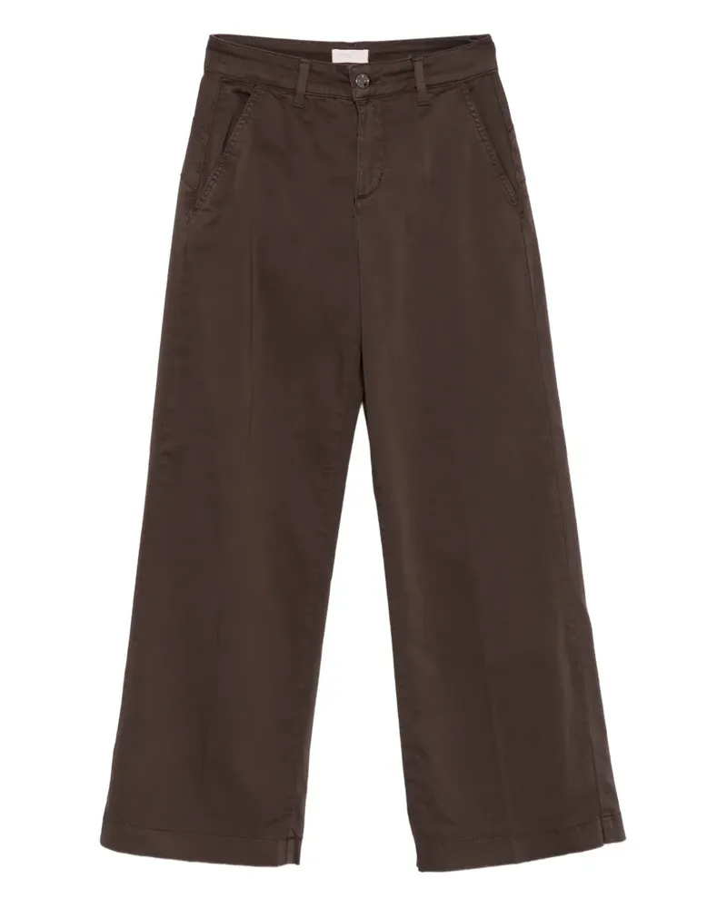 Liu Jo pockets wide-leg trousers - Braun Braun