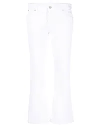 Dsquared2 Cropped-Hose mit ausgestelltem Bein Weiß