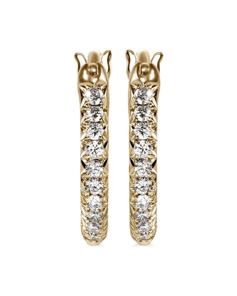 John Hardy 14kt JH Essential Gelbgoldcreolen mit Diamanten Gold