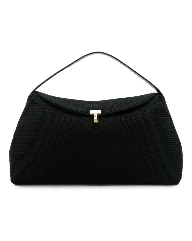 Totême Tote Bag mit T-Verschluss - Schwarz Schwarz