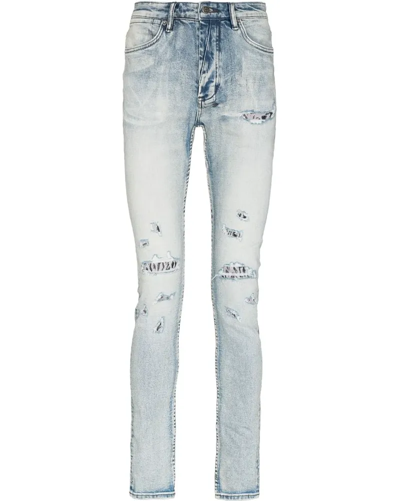 ksubi Van Winkle Fire Patch Punk Blu skinny jeans - Nude Nude