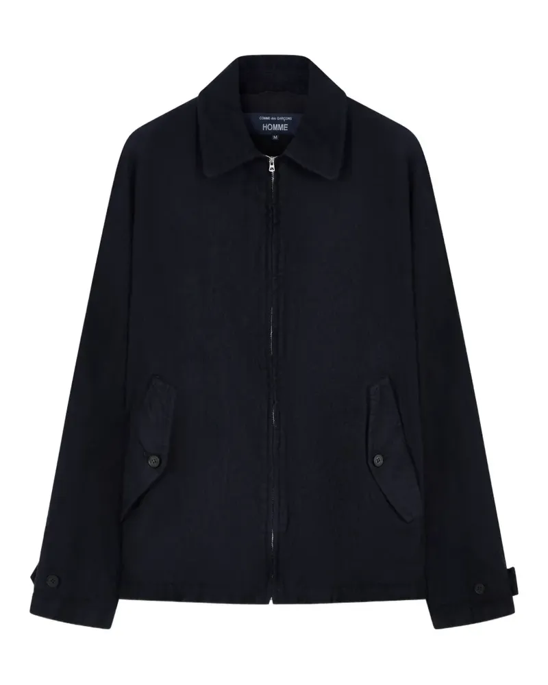 Comme des Garçons wool zip-up jacket - Blau Blau