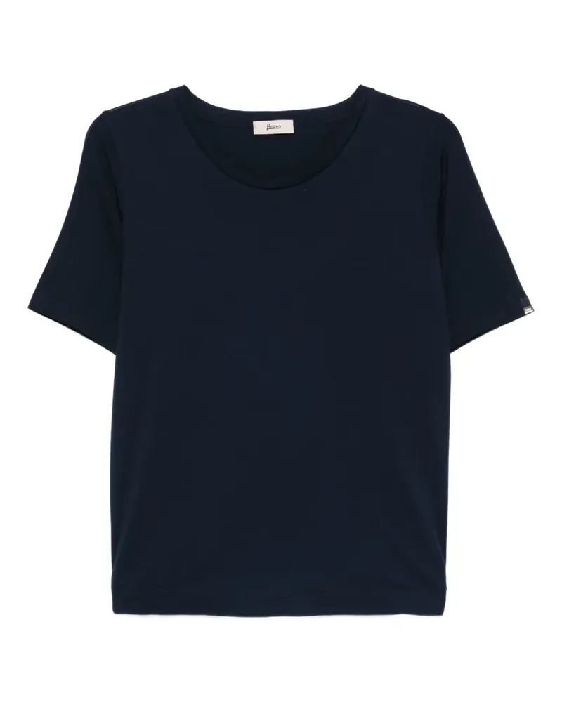 Herno T-Shirt mit rundem Ausschnitt - Blau Blau