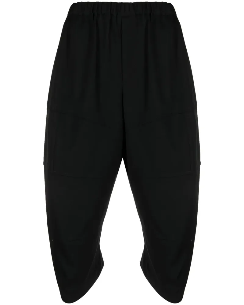 Comme des Garçons Cropped-Hose mit Tapered-Bein - Schwarz Schwarz