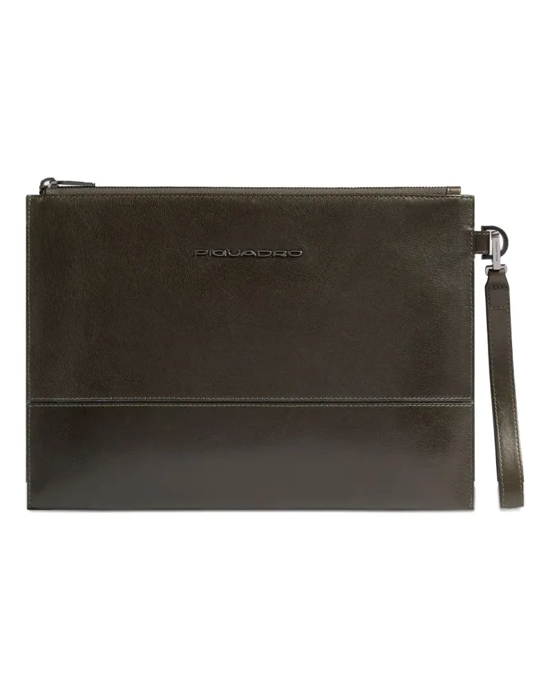 Piquadro Laptoptasche mit Reißverschluss - Grün Grün