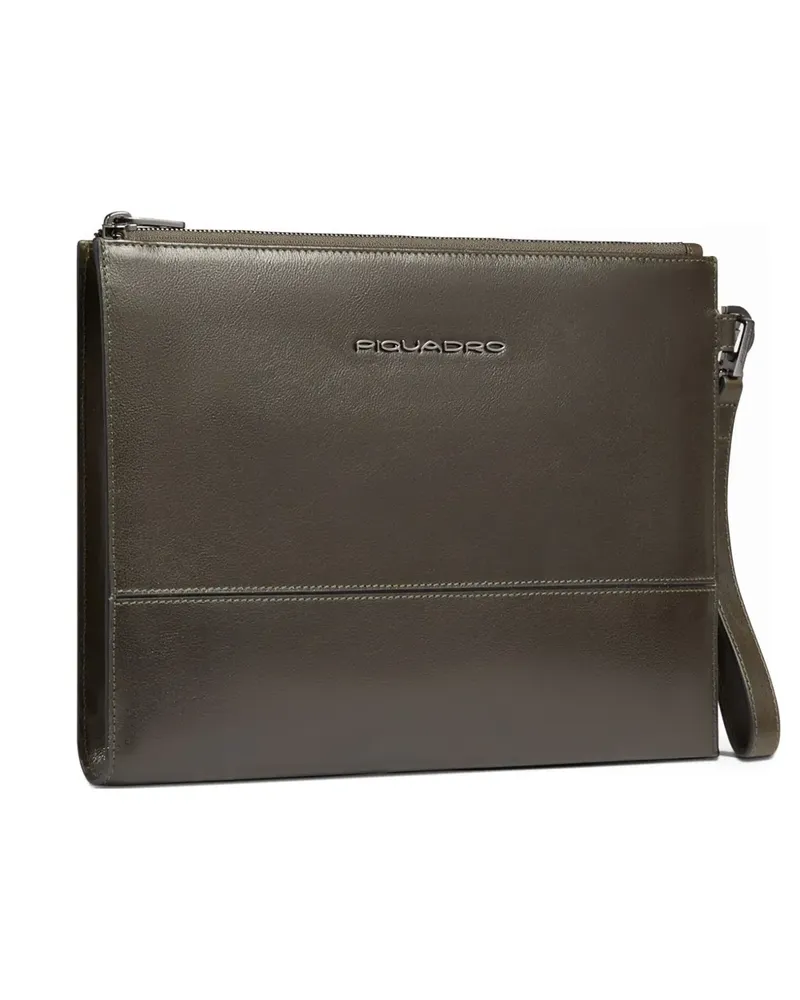 Piquadro zip wristlet laptop bag - Grün Grün