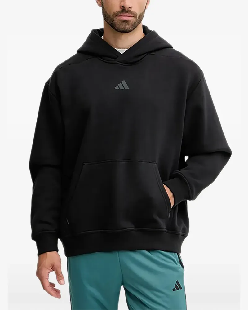 adidas Hoodie mit Logo - Schwarz Schwarz