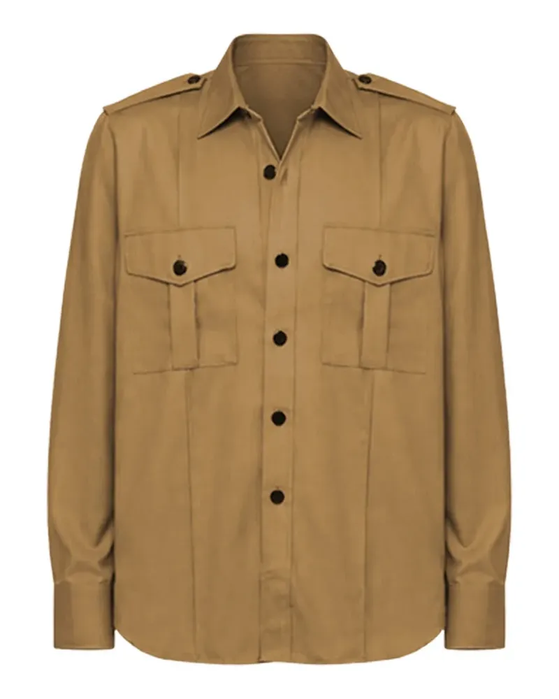 Ernest W. Baker Hemd mit Klappentasche - Nude Nude