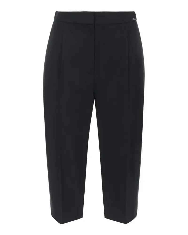 Elisabetta Franchi Hose aus Gabardine - Schwarz Schwarz