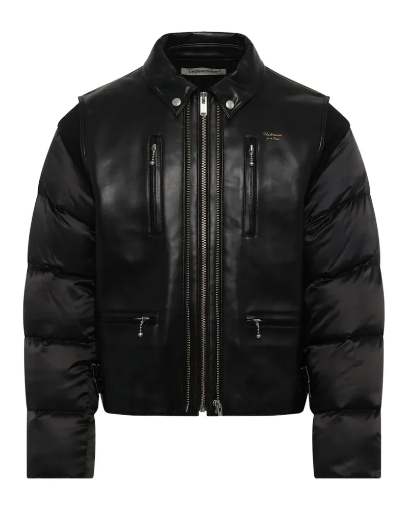 Undercover quilted-sleeve panelled jacket - Schwarz Schwarz