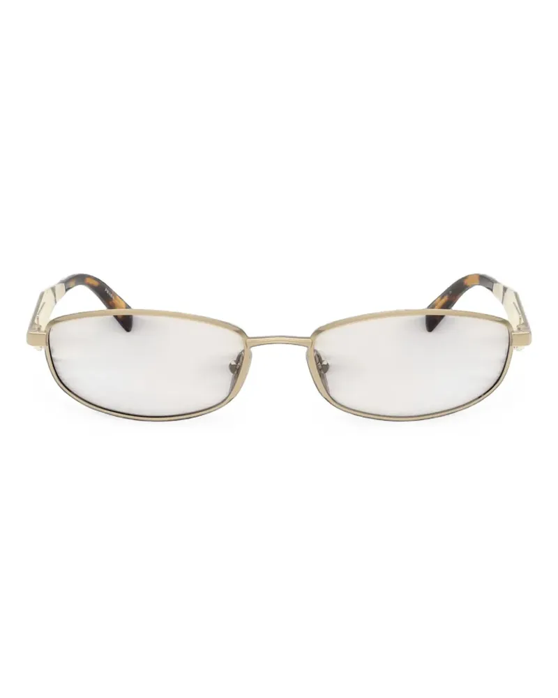 Prada 0PR D51S geometric-frame sunglasses - Gold Gold
