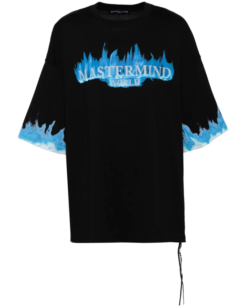 Mastermind World T-Shirt mit Logo-Print - Schwarz Schwarz