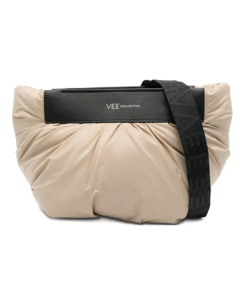 VeeCollective Mittelgroße Caba Clutch - Nude Nude