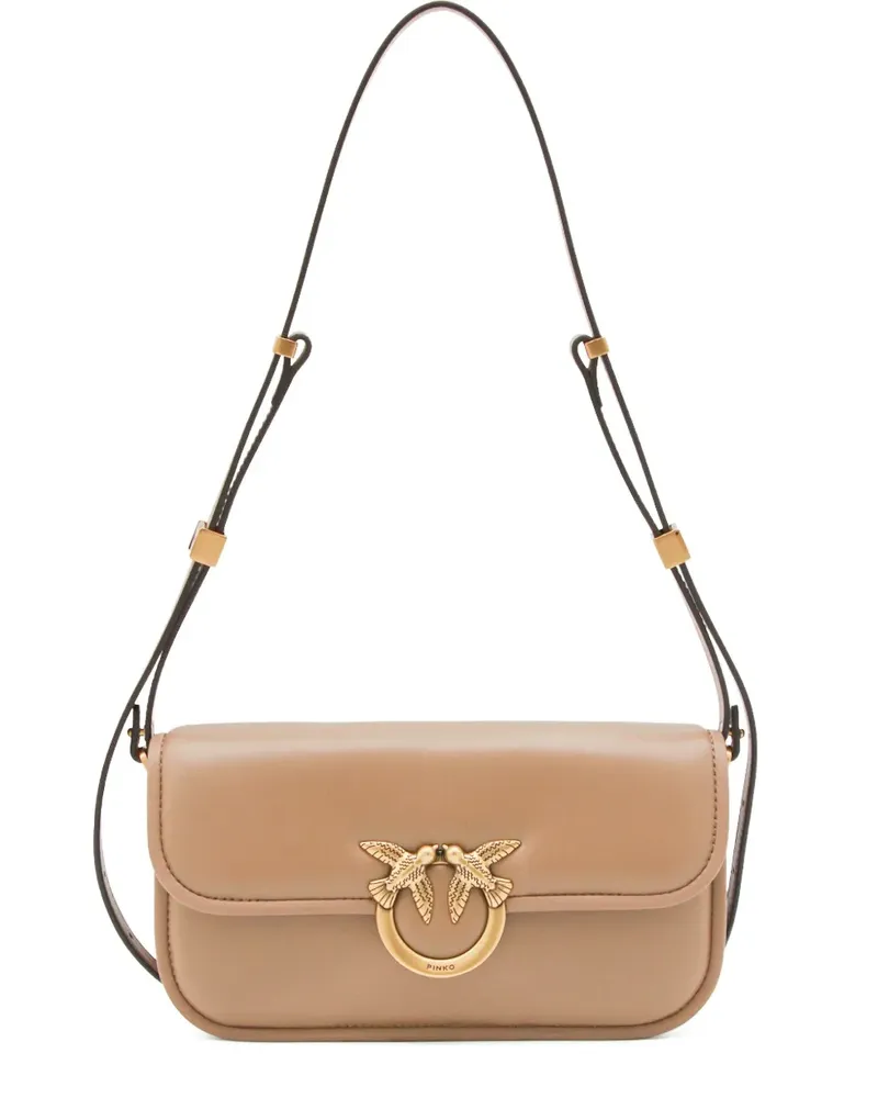 Pinko small Love Bag leather cross body bag - Nude Nude