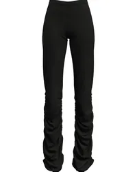 Margherita MACCAPANI Geraffte Slim-Fit-Hose aus Krepp Schwarz