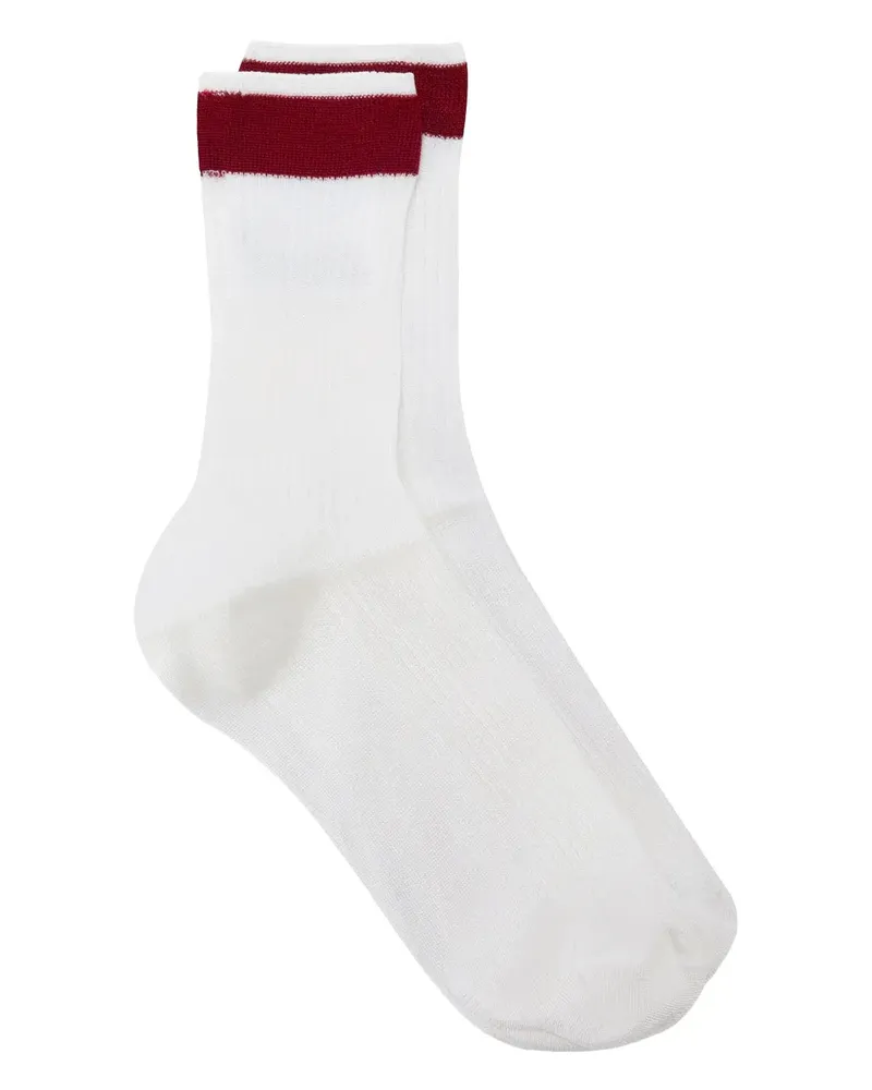 Valentino Garavani Gestrickte Socken - Weiß Weiß