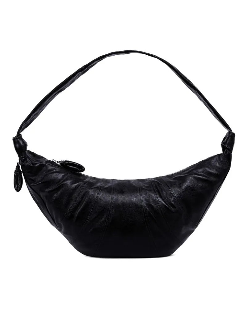 Christophe Lemaire Große Croissant Schultertasche - Schwarz Schwarz