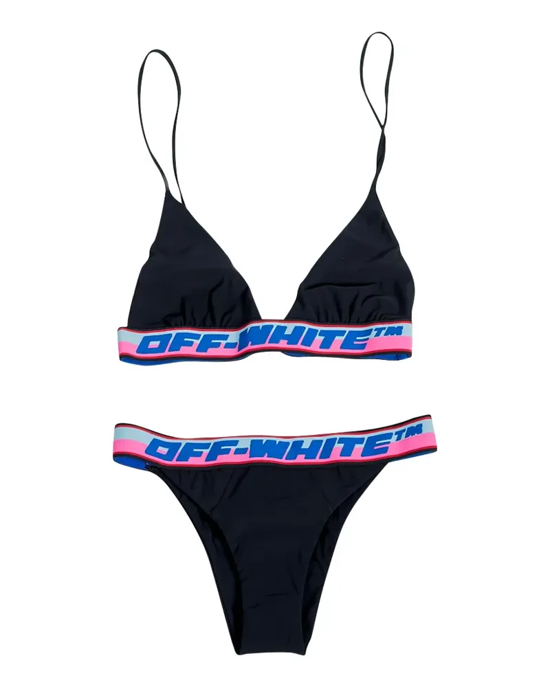 OFF-WHITE logo-detail bikini - Schwarz Schwarz