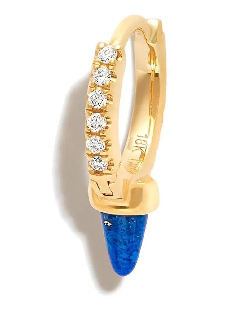 Maria Tash 18kt Gelbgoldohrring mit Lapislazuli Gold