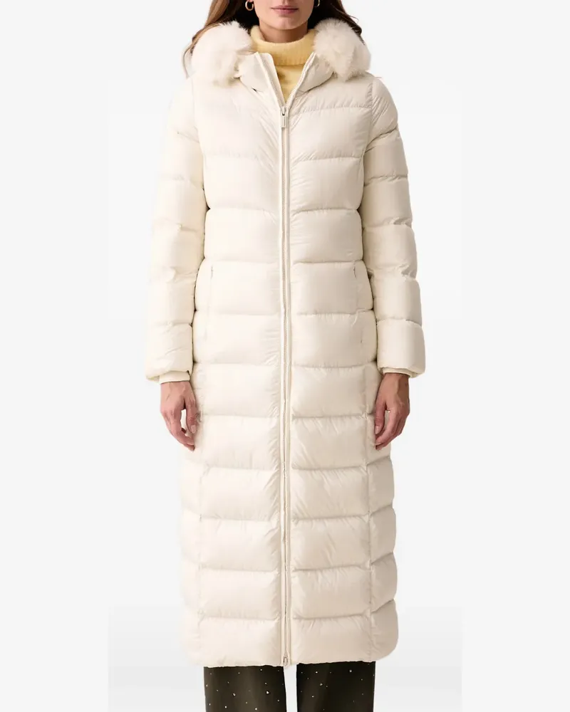Colmar Daunenjacke mit Faux Fur-Besatz - Weiß Weiß