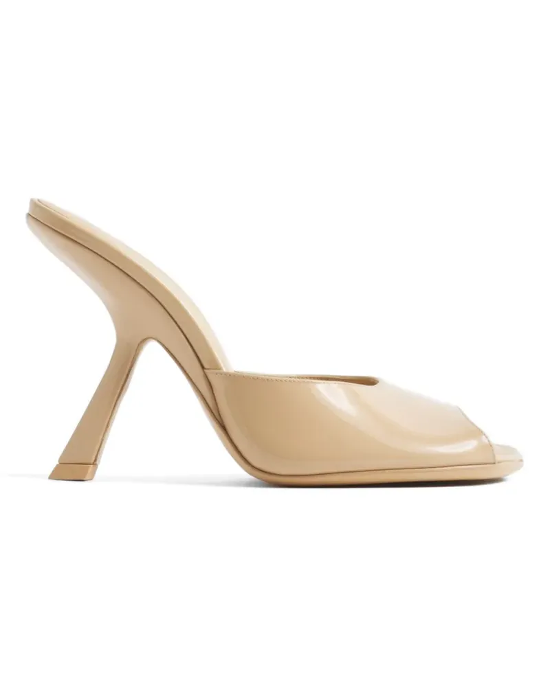 Thierry Mugler peep-toe sandals - Nude Nude